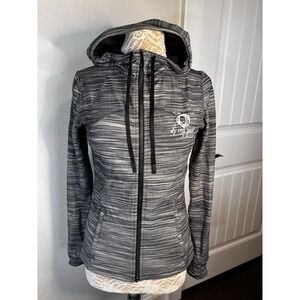 Lululemon Define Hooded Nulu Jacket Space Dye Heather Black/White 10 Yoga
